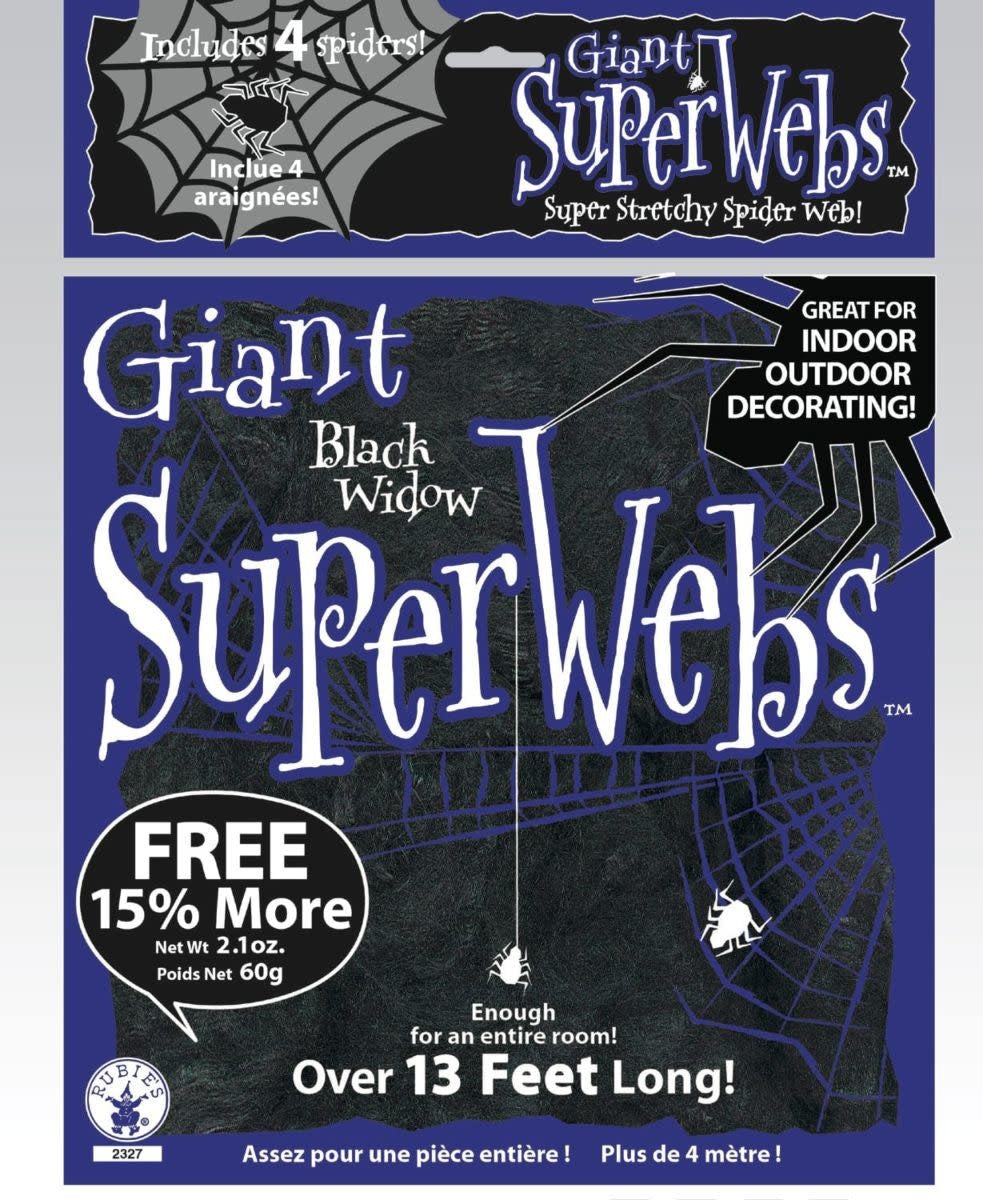 Giant Spider Web: Black