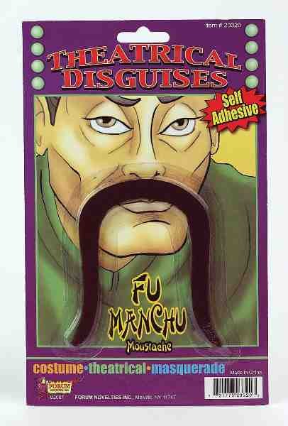 Fu Manchu Mustache: Black