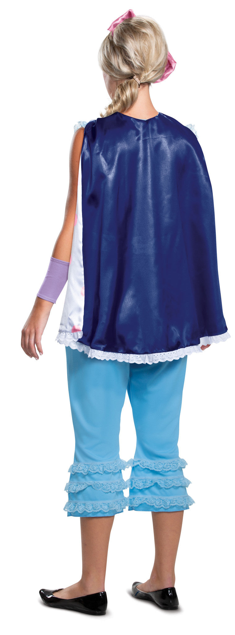 The cape of the adult deluxe Bo Peep costume for women.