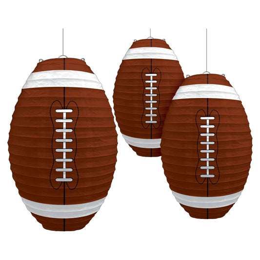 Paper Lanterns: Football Design (3pk.)