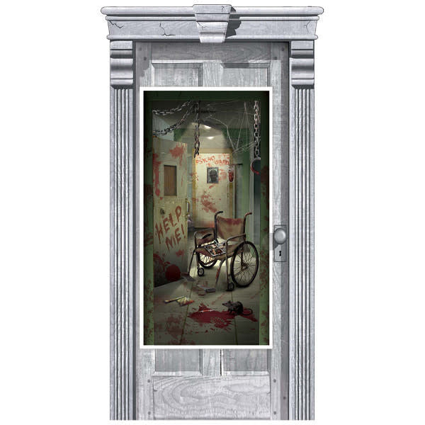 Door Decoration: Asylum Corridor Of Doors (65"x33")