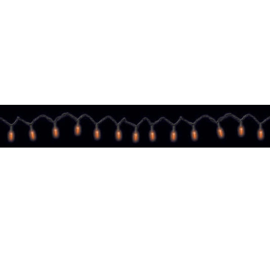 Orange LED String Lights w/ End-to-End Plugs (60)