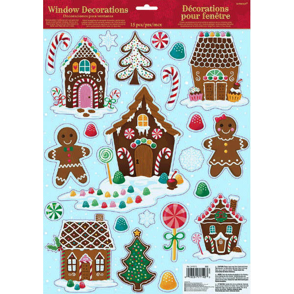 Window Decor: Gingerbread House