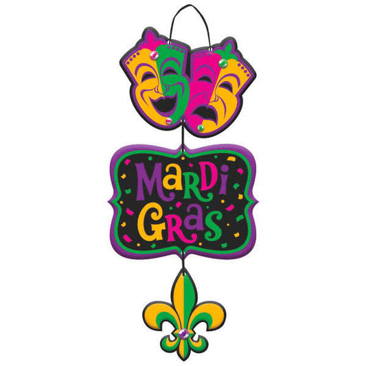 Mardi Gras Triple Specialty Sign