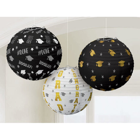 Lanterns - Black, Sliver, & Gold Grad