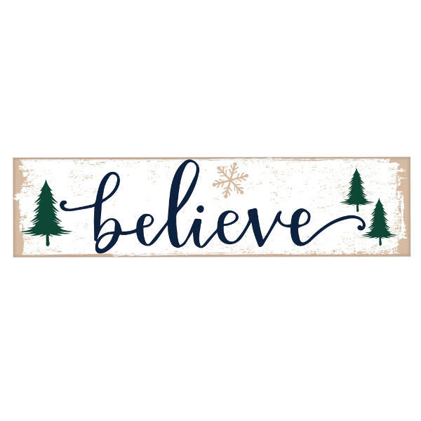 Plaque Sign: Believe