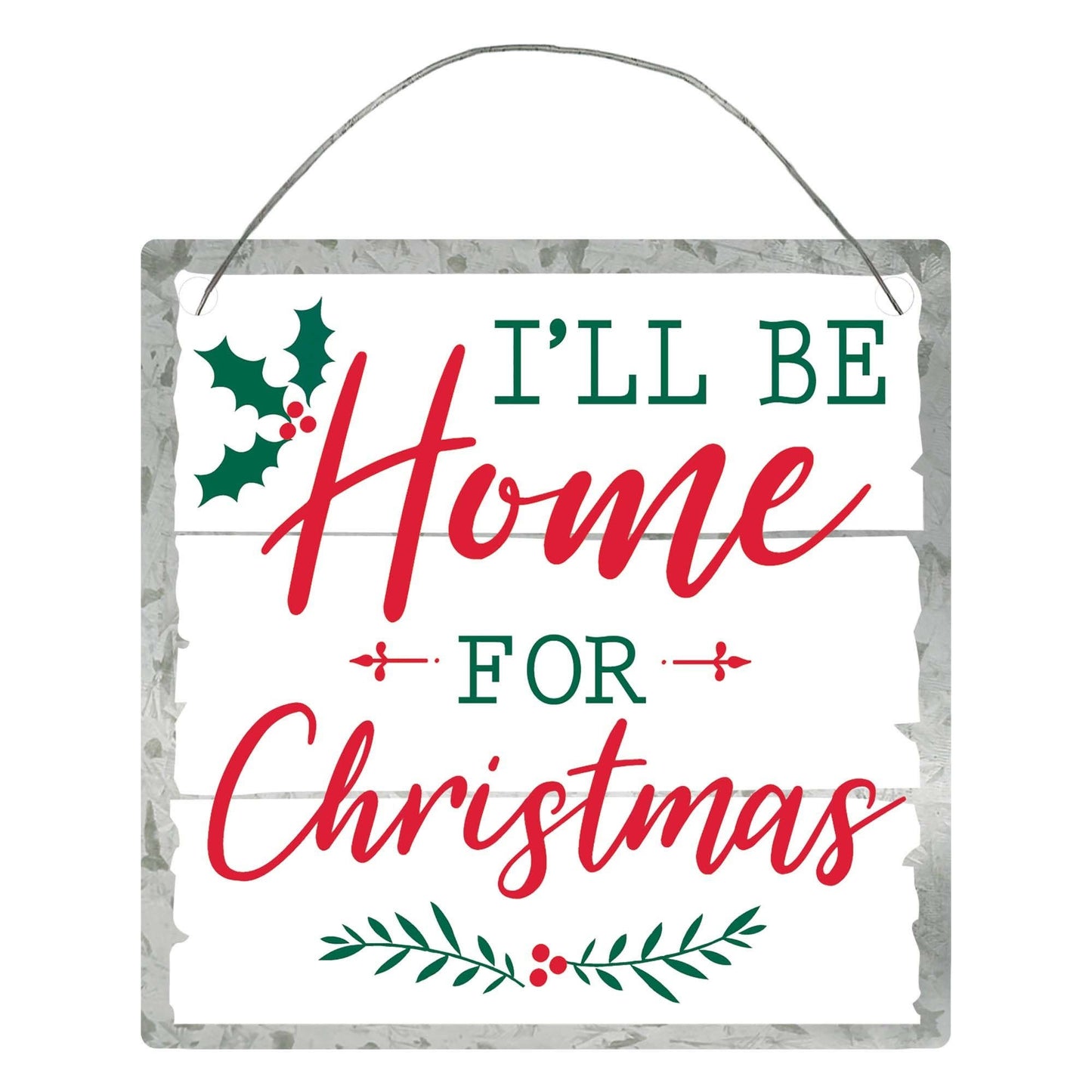 Home For Christmas Hanging Sign