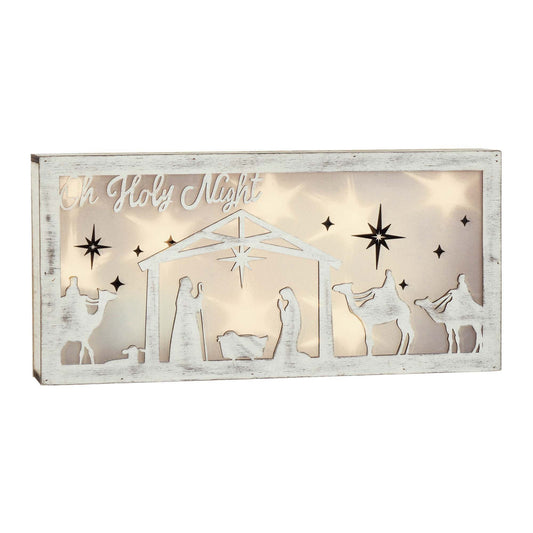 Nativity Light-Up Shadowbox
