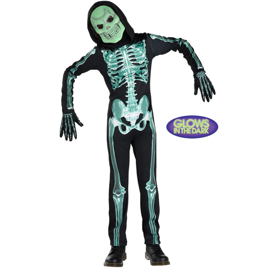 Kid's Glow-In-The-Dark Skeleton Costume