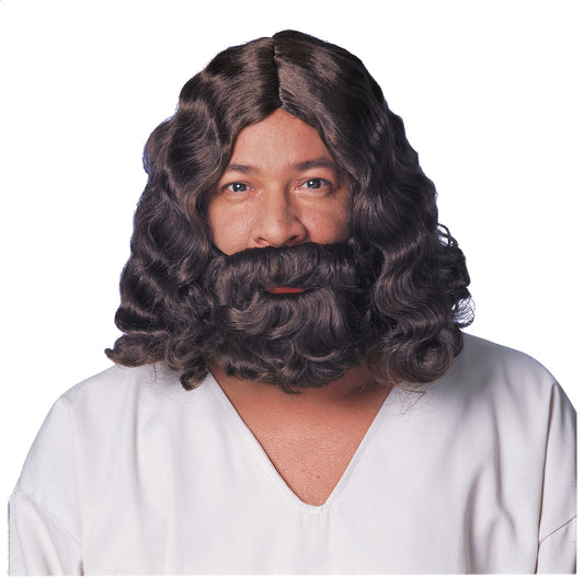 Jesus Wig & Beard - Brown