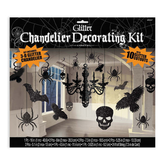Glitter Paper Chandelier Decorating Kit