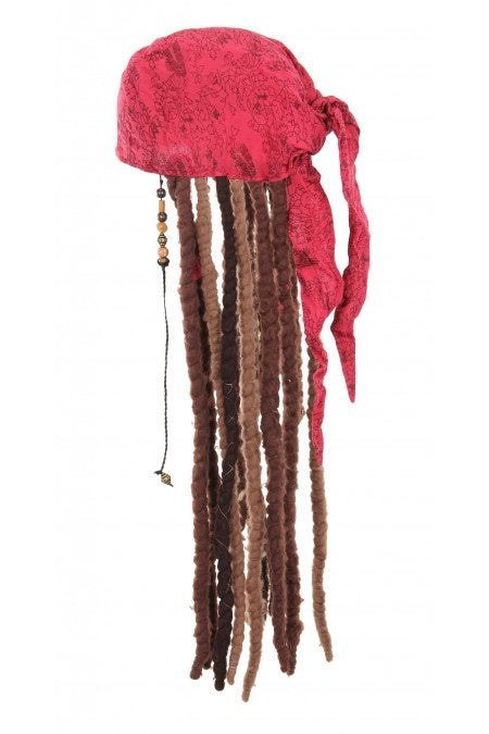 Jack Sparrow Scarf with Attached Dreads