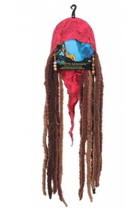 Jack Sparrow Scarf with Attached Dreads