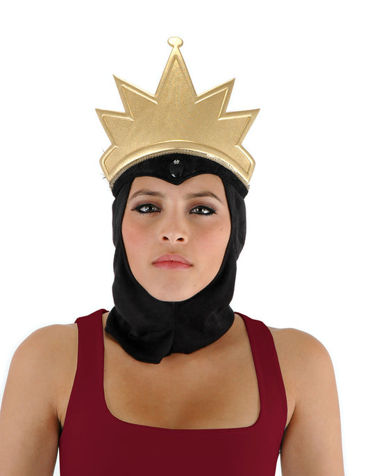 Evil Queen Headpiece with Attached Cowl