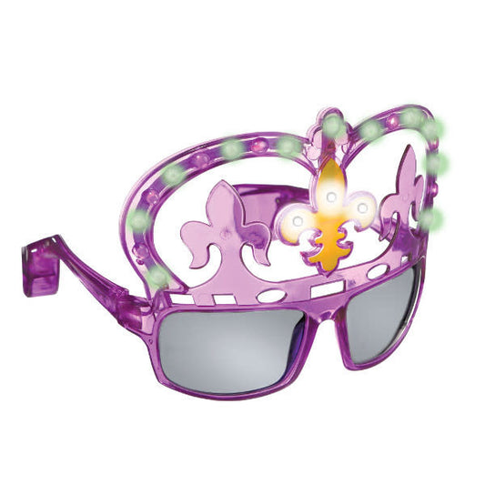 Mardi Gras Light-Up Glasses UV 400