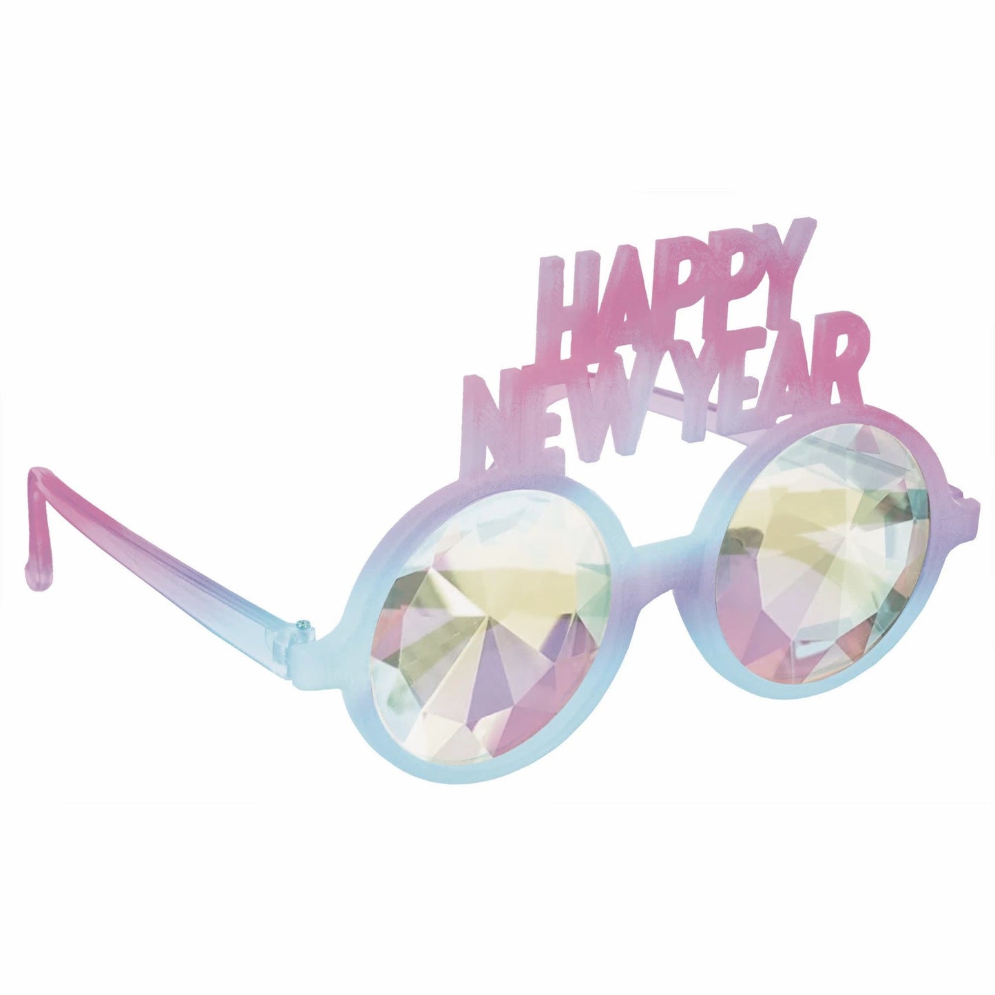 "Happy New Year" Faceted Glasses
