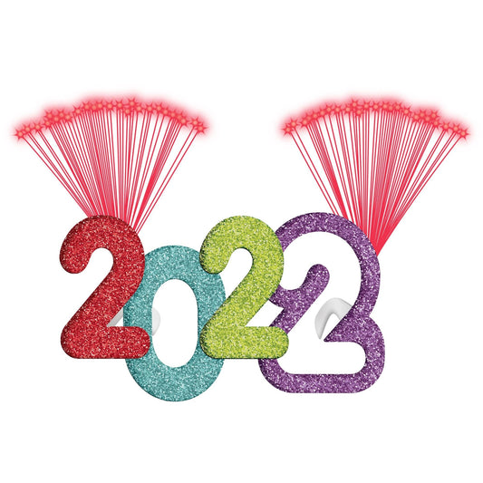 2022 New Years Light-Up Fiber Optic Spray Glasses