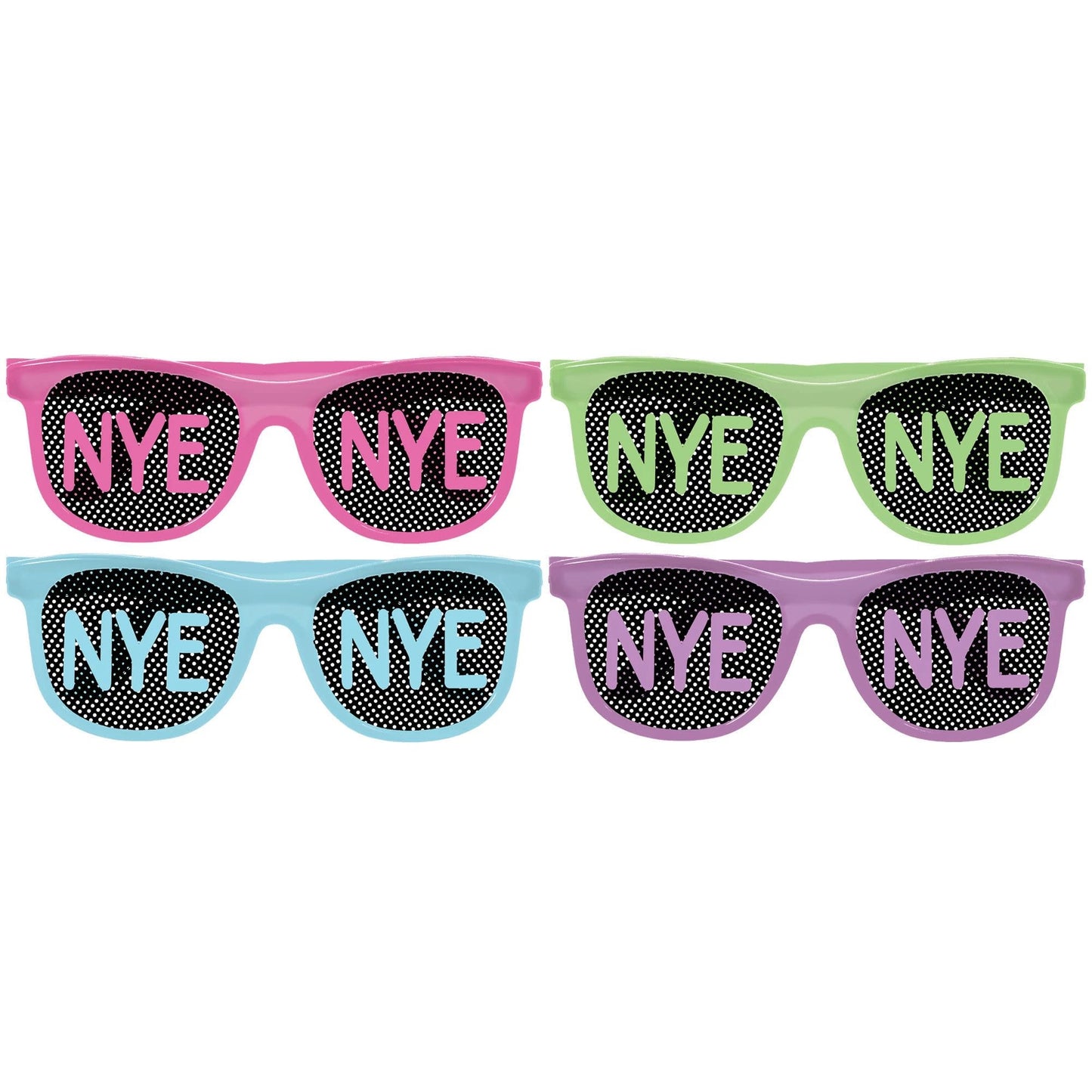 Glow In The Dark Glasses New Year's Glasses (8pk.)