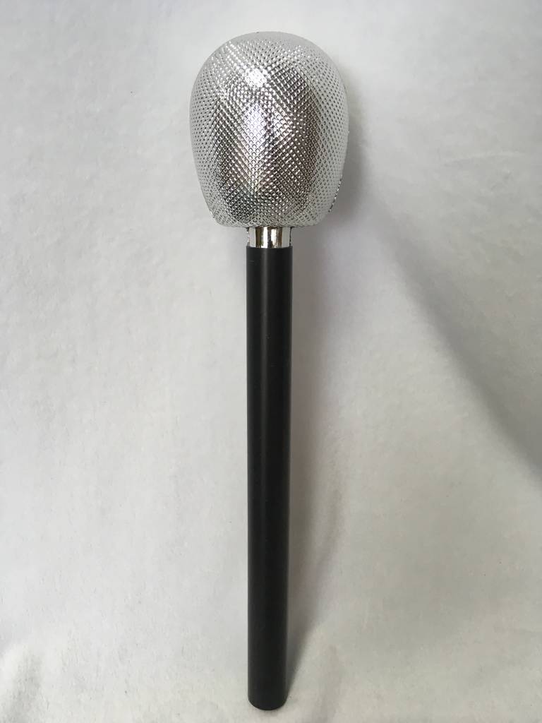 Microphone: Silver with Black Handle