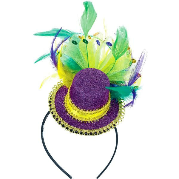 Mardi Gras Feather Headband