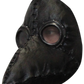 Plague Doctor Latex Face Mask: Black