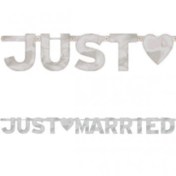 Foil Letter Banner - Just Married