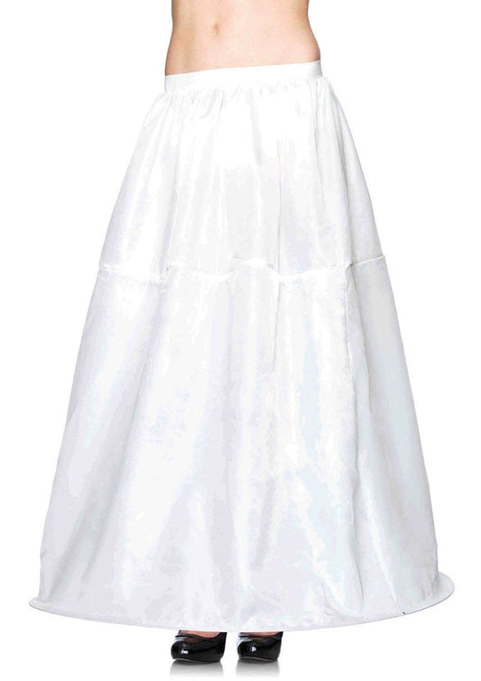 Long Hoop Skirt - White
