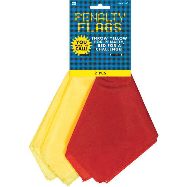 Football Penalty Flags: Red & Yellow