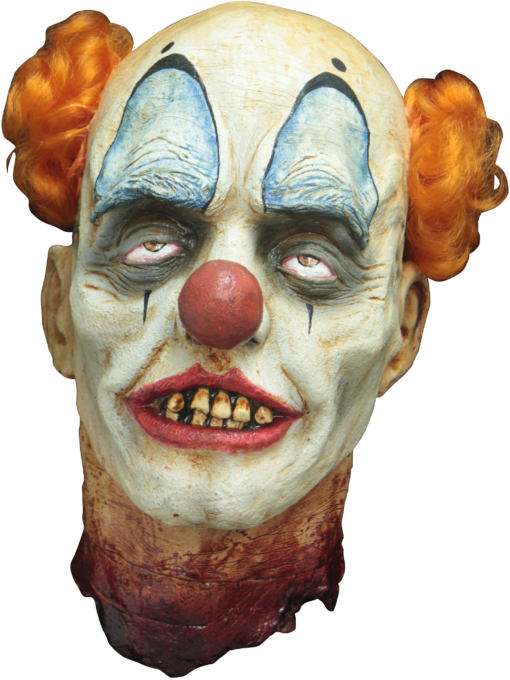 Decapitated Clown Head Hanging Prop
