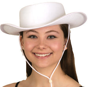 Felt Cowboy Hat: White