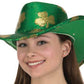 St. Pats Sequin Cowboy Hat - Green/Gold