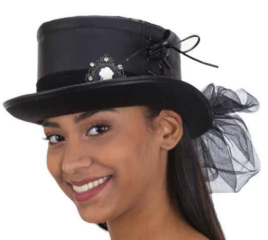 Victorian Style Hat - Black