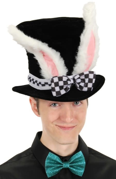 White Rabbit Topper Plush Hat