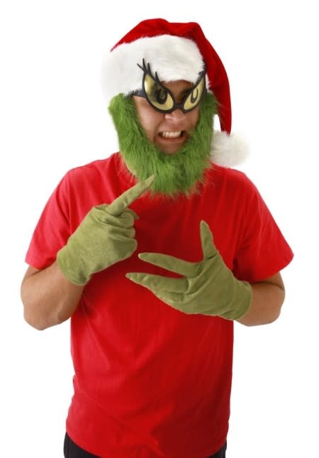 The Grinch Plush Hat with Beard