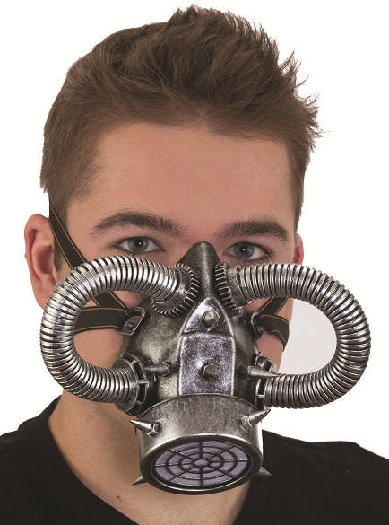 Steampunk Gas Mask: Silver