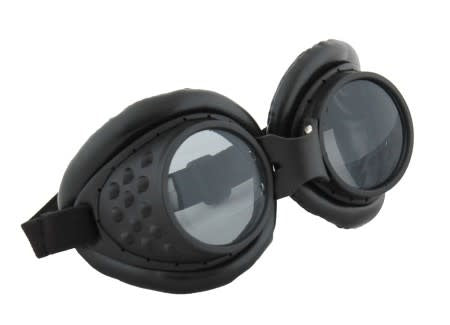 Steamworks Radioactive Aviator Goggles: Black/Black*