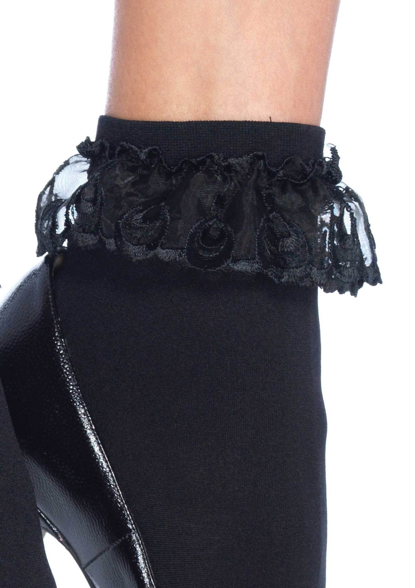 Anklet w/ Lace Ruffle