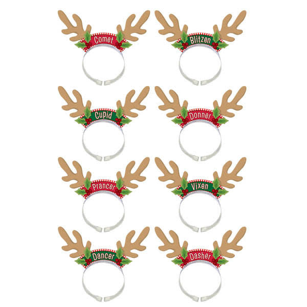 Santa's Reindeer Pack Headbands