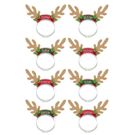 Santa's Reindeer Pack Headbands