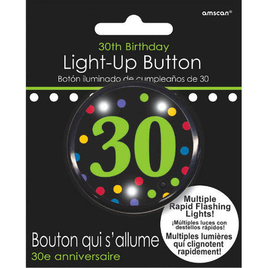 "30" Light Up Button