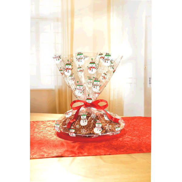 Cookie Tray Cello Bag - Snowman