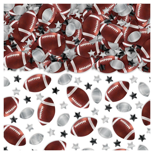 2.5oz. Foil Football & Stars Confetti
