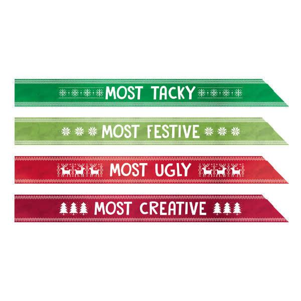 Ugly Sweater Sashes (4pk.)