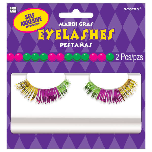 Mardi Gras Tinsel Eyelashes