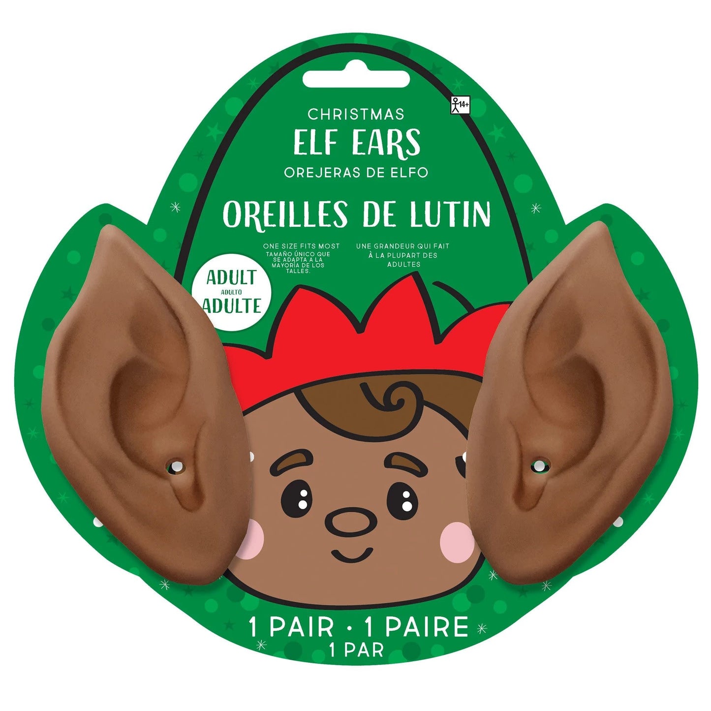 Plastic Elf Ears: Brown