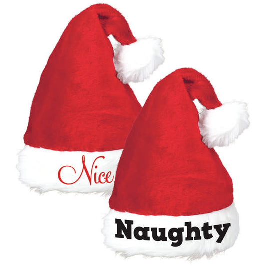 Santa Hat Set: Naughty & Nice (2pk.)