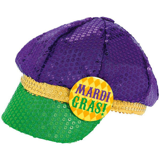 Mardi Gras Sequin Floppy Hat