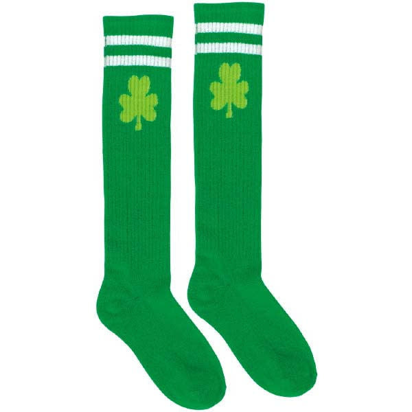 Shamrock Knee High Tube Socks: O/S