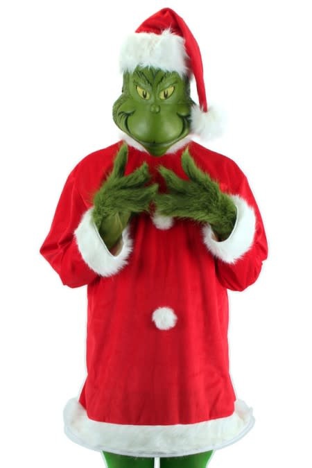 Dr. Seuss The Grinch Santa Costume Deluxe w/ Mask