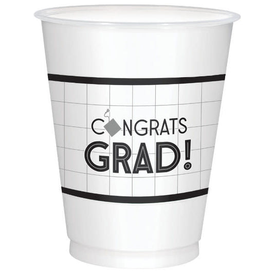 Grad Plastic Cups - B/W (25 ct.)
